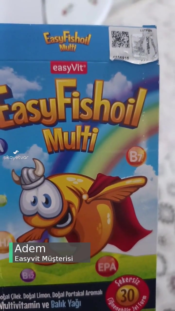 Easyvit Ürün Karekoddan Orijinalliği Çıkmıyor! videonun kapak resmi
