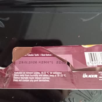Ülker Caramio Çikolatasında Bozulmuş Doku Ve Beyaz Lekeler Sağlık Endişesi