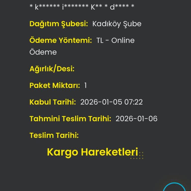 Cargo X Kargo Gecikmesi Ve Bilgi Eksikliği