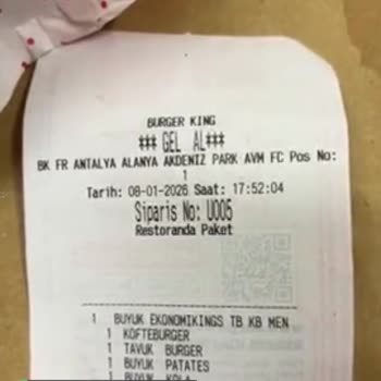 Akdenizpark Burger King Sipariş Gönderim Şekli!