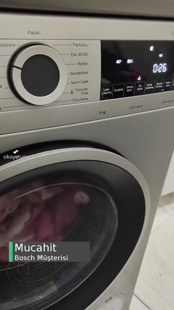 Bosch Serie4 Çamaşır Makinesi Ses Çıkartıyor! videonun kapak resmi