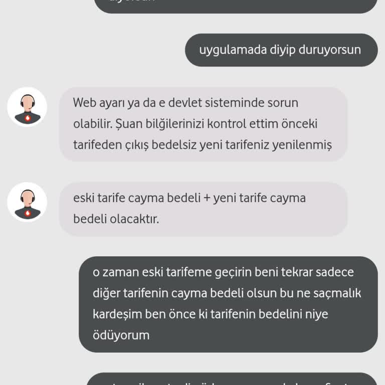 Vodafone Mobil İnternette Sürekli Kesinti Ve Çelişkili Destek, Cayma Bedeli Talebi Kabul Edilemez