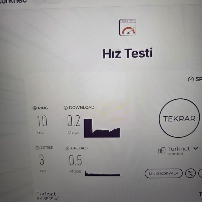 TürkNet'ten Sözde 1000 Mbps Hızda Sürekli Düşük Performans Ve Çözüm Talebi