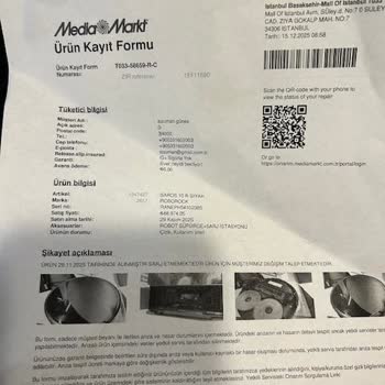 Roborock Robot Süpürge Arızalandı, Media Markt %100 Değişim Sözüne Uymuyor