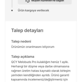 Kusurlu Kulaklık İçin Ücretsiz Onarım Talebi Reddedildi, Hepsiburada Destek Sunmuyor