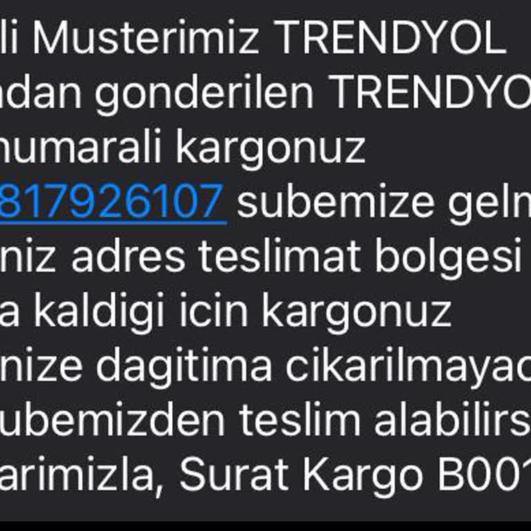 Şıralık Mahallesinde Teslimat Dışı Bölge Yanılgısı