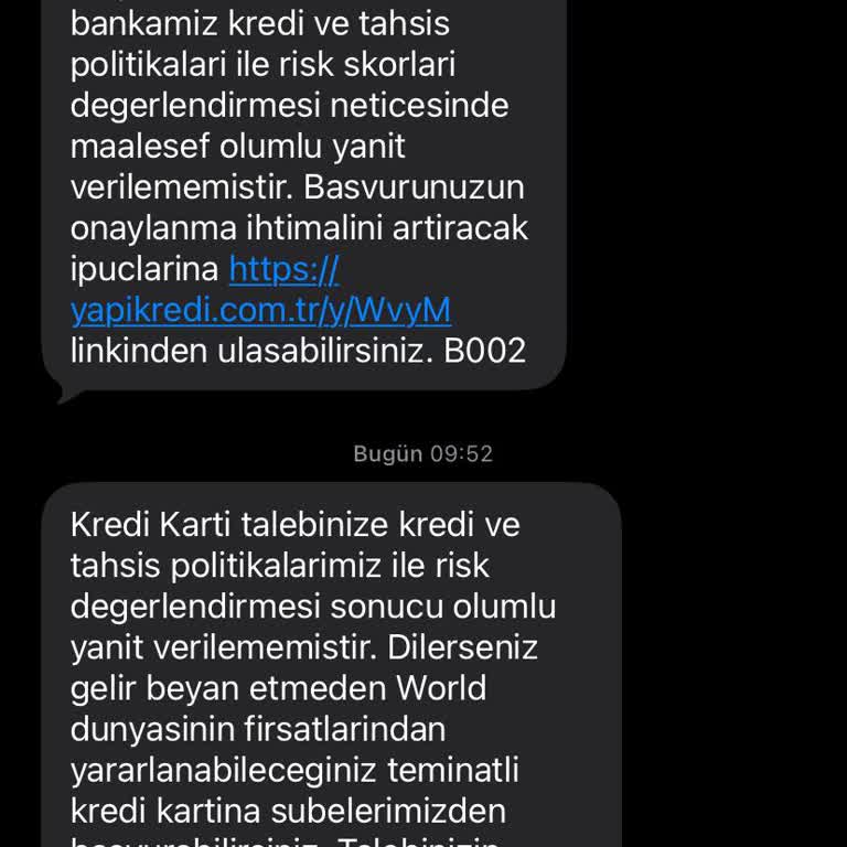 Maaş Müşterisine Sürekli Red Nedeniyle Kredi Kartı Ve Esnek Hesap Teklifleri Çelişkili