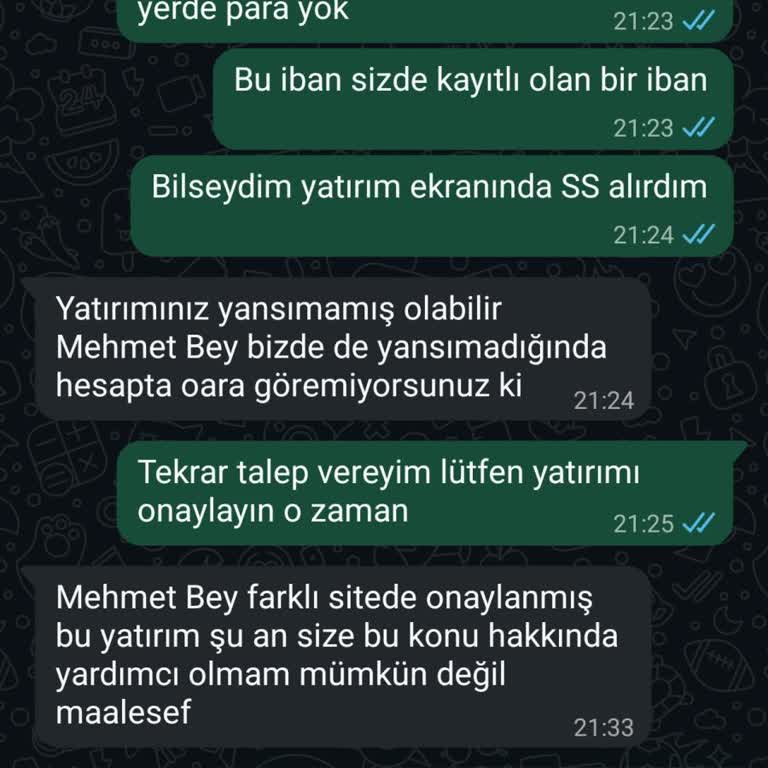 Avvabet Hesabına 1500₺ Yatırımım Yansımıyor Ve Hızlı Çözüm Talep Ediyorum