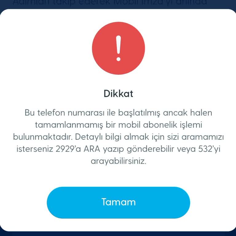 Mobil İmza Aktif Edilemiyor Ve 24 Saatlik Söz Boşuna