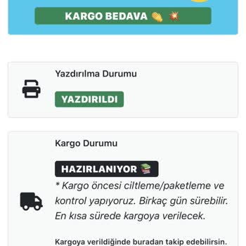 Kargo Çıkışı Yok, İade Talebi