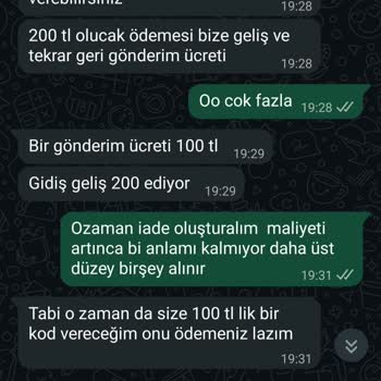 Tekrarlanan Kargo Ücretleri Ve Ücretsiz Değişim Talebi