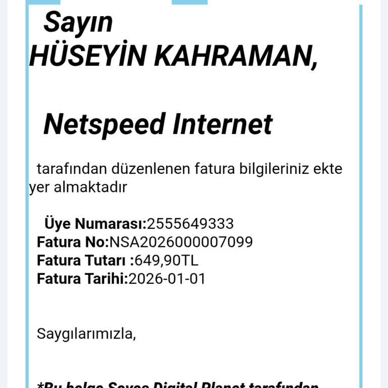 Netspeed İnterneti Kesintisi Ve Haksız Faturalandırma İçin İade Talebi