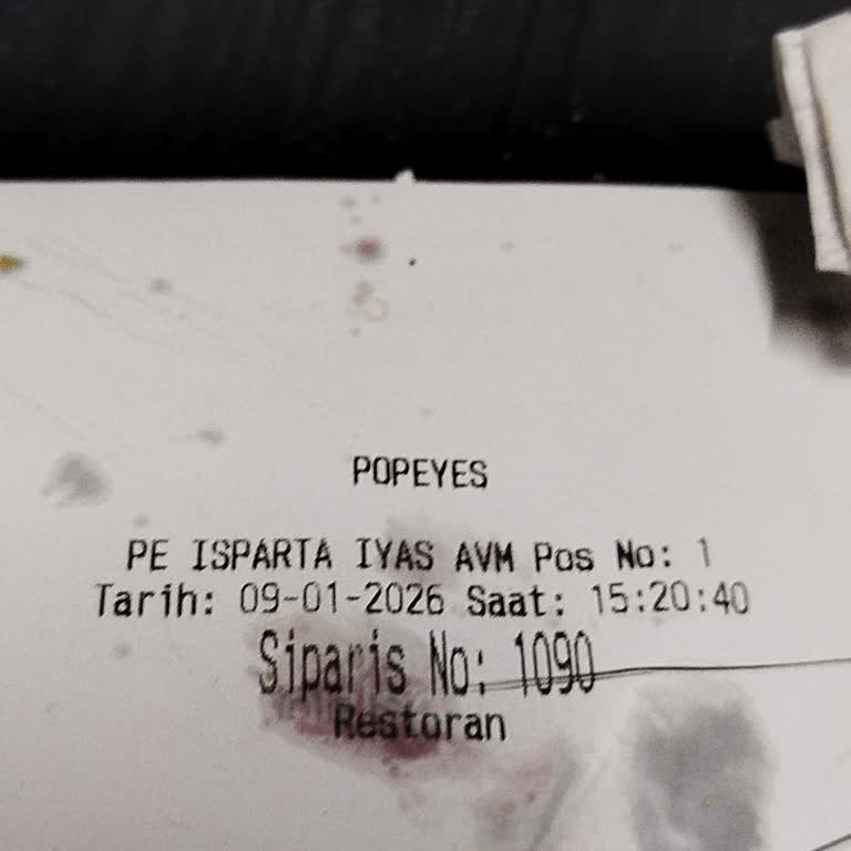 Popeyes Isparta Şubesinde Tekrarlayan Eksik Ürün Sorunu Ve Özür Eksikliği