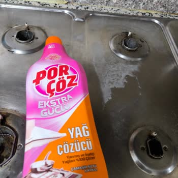 Porçöz Yağ Çözücü Ocağı Beyazlatıp Kalıcı Leke Bıraktı