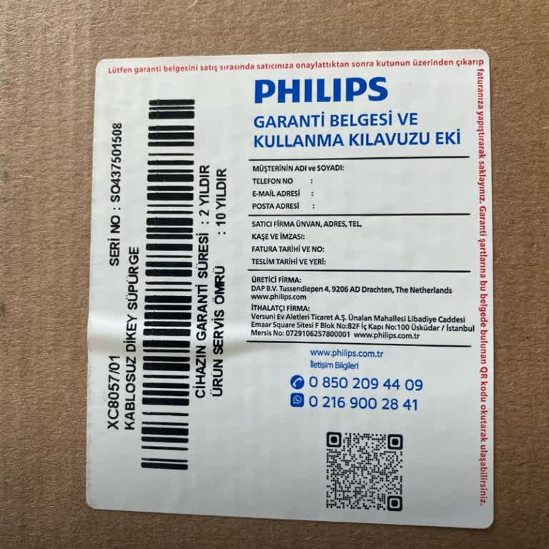 Philips XC8057/01 Dikey Süpürge Sürekli Arızalar Ve Garanti Dışı Ücret Talebi