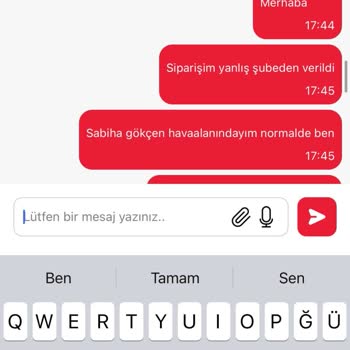 Yanlış Şubeye Atanan Siparişin İptali Ve 400 TL Ücretin Geri Ödenmesi