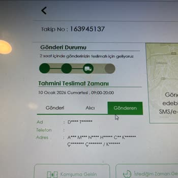 Yanıltıcı Teslimat Saati Ve İzlenemez Kargo Takibi Müşteriyi Mağdur Etti