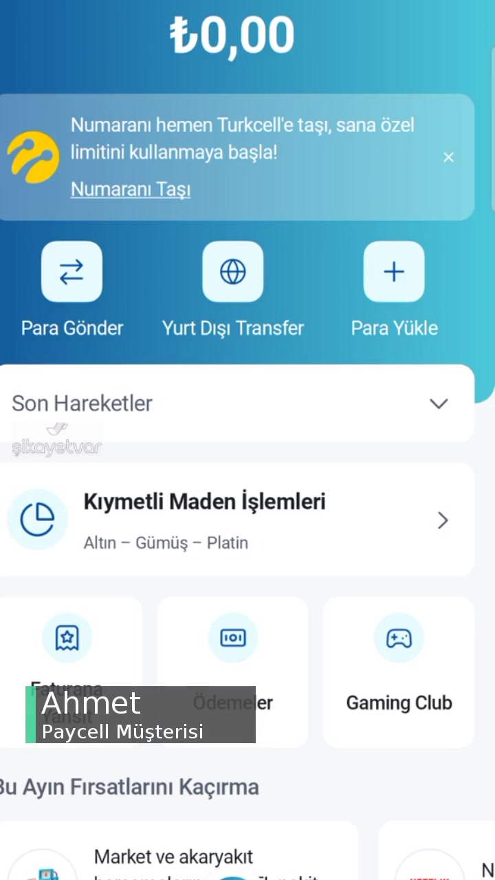 Paycell'den Kart Sipariş Ettim 6 Gündür Gelmedi videonun kapak resmi