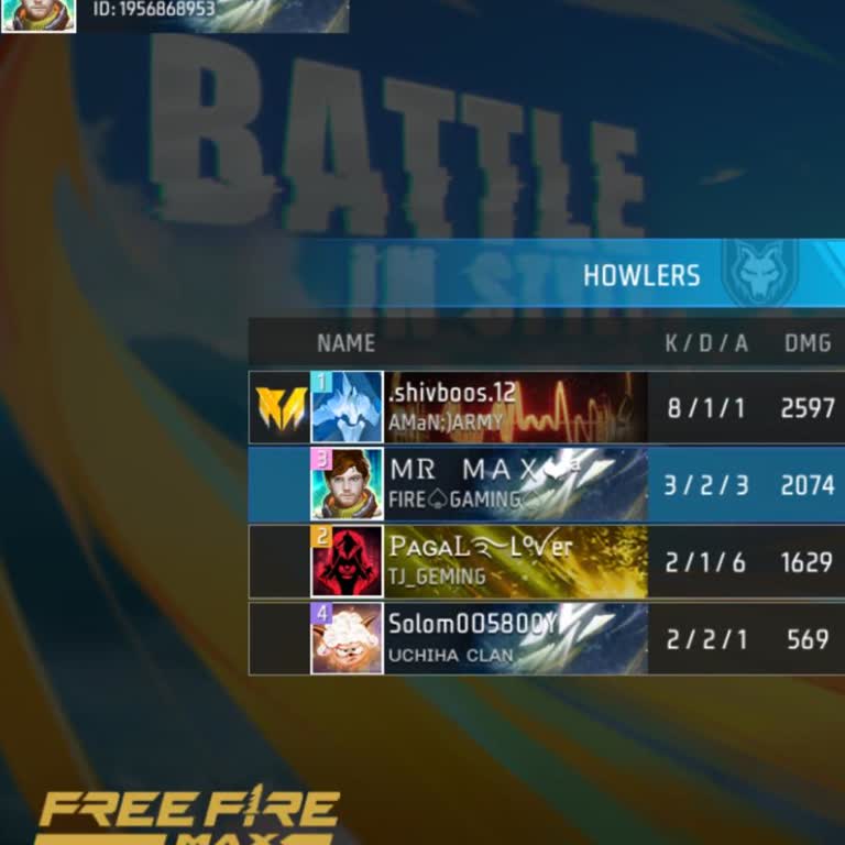 Garena Free Fire Account ID 1956868953 Hacked