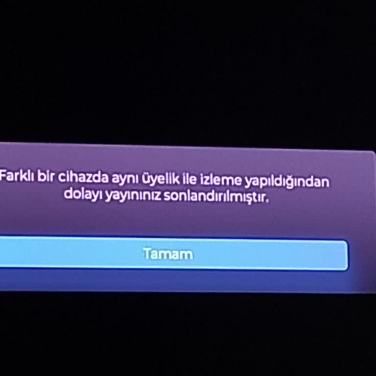 Vestel Smart TV’de Sürekli Farklı Cihazda Giriş Uyarısıyla Üyelik Kullanılamıyor