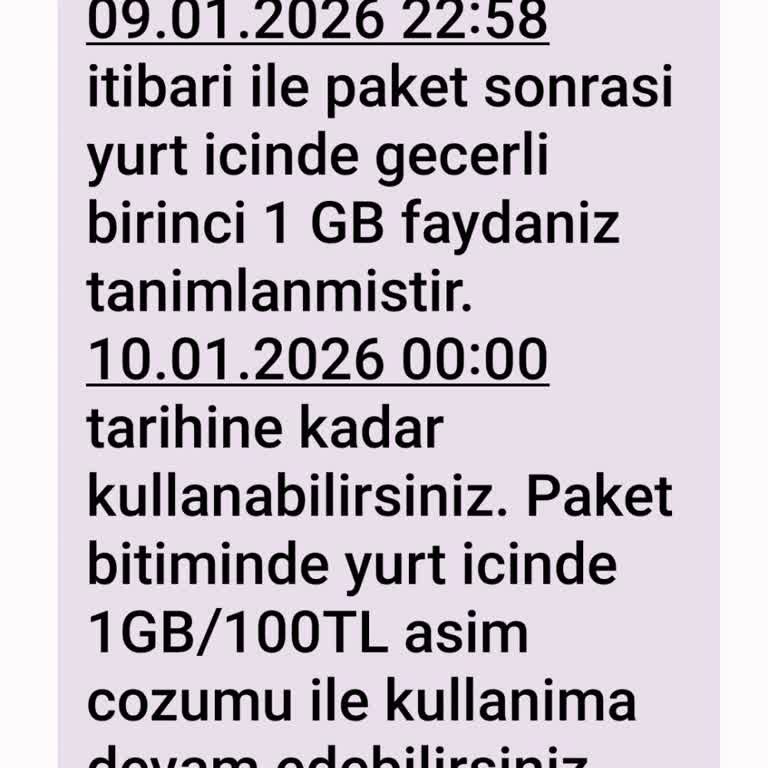 İzinsiz 1 GB Ek Paketin 130 TL Ücreti Ve İptal Talebi