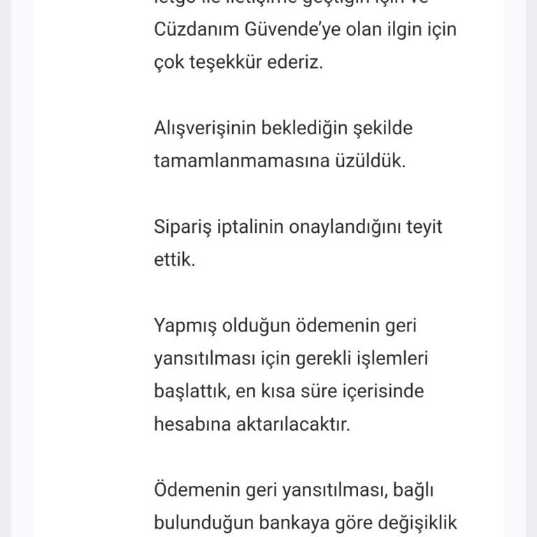 Letgo’dan İade İşlemi Gecikmesi Ve Ödeme Sorunu
