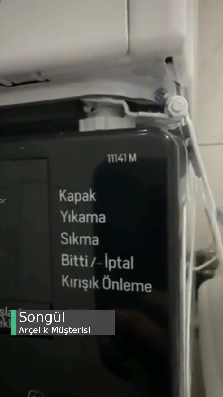 Arçelik 11141 M 11 Kg Çamaşır Makinemin Kazanı Dönmüyor videonun kapak resmi