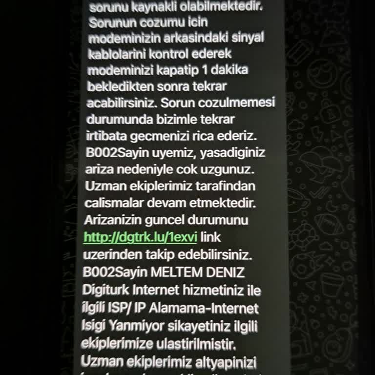 Internet Hizmeti Sunulmaması Nedeniyle Cayma Bedeli İadesi Talebi