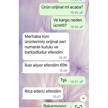 Orijinal Olmayan Ürün İçin İptal Ve İade Reddine Karşı Şikayet