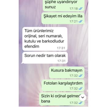 Orijinal Olmayan Ürün İçin İptal Ve İade Reddine Karşı Şikayet