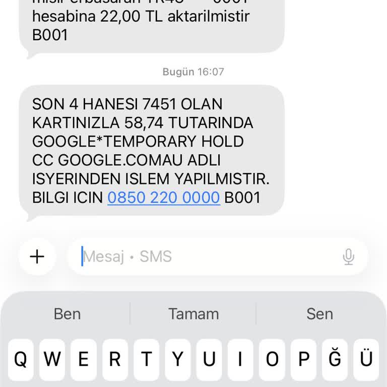 Yetkisiz Google İşlemine Karşı Ziraat Bankası Kartımın Kapatılması Ve İade Talebi