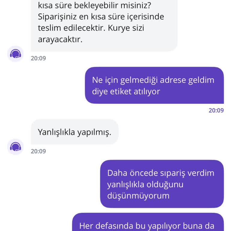 Teslim Edildi Gösterilen Sipariş Gerçekleşmedi Ve Çözüm Sunulmadı
