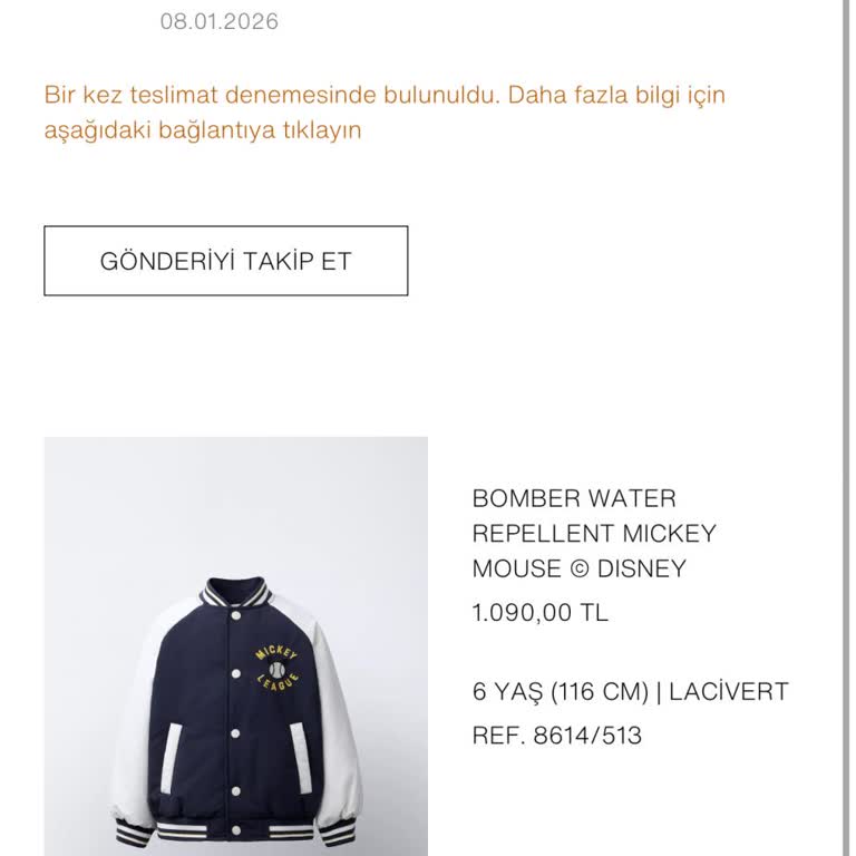 Zara’da Yanıltıcı Teslimat Bildirimi Ve Bakkala Bırakılan Çocuk Montları