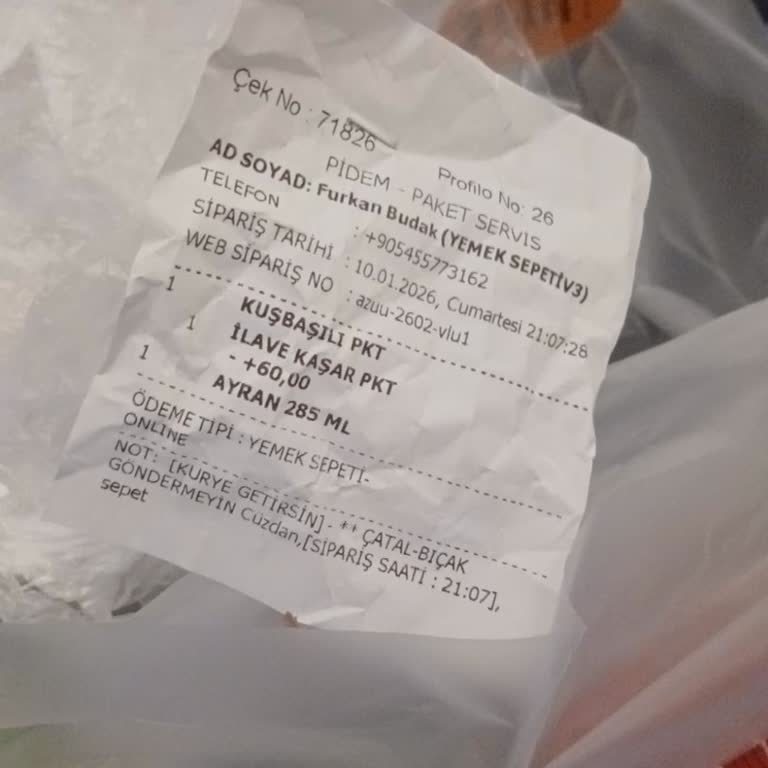 Hazırlık Süresi Uzun, Pide Soğuk