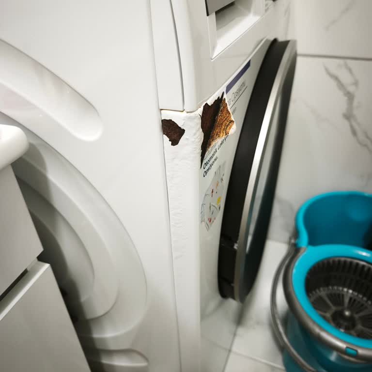 Bosch Serie 4 Çamaşır Makinesinde Üretim Kaynaklı Paslanma Ve Boya Kabarması Garanti Dışı