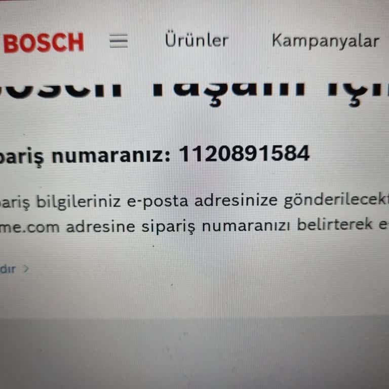 Bosch Dikey Süpürge Teslimatı Gecikti Ve Para İadesi Yapılmadı