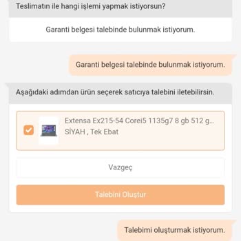 Klavye Arızası Nedeniyle Acer Laptopun Servis Süresi Aşması Ve Yedek Cihaz Reddi