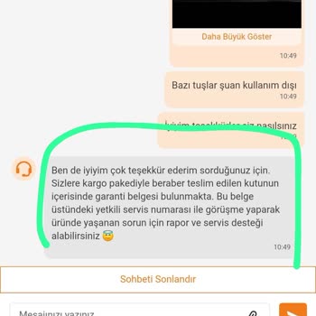 Klavye Arızası Nedeniyle Acer Laptopun Servis Süresi Aşması Ve Yedek Cihaz Reddi