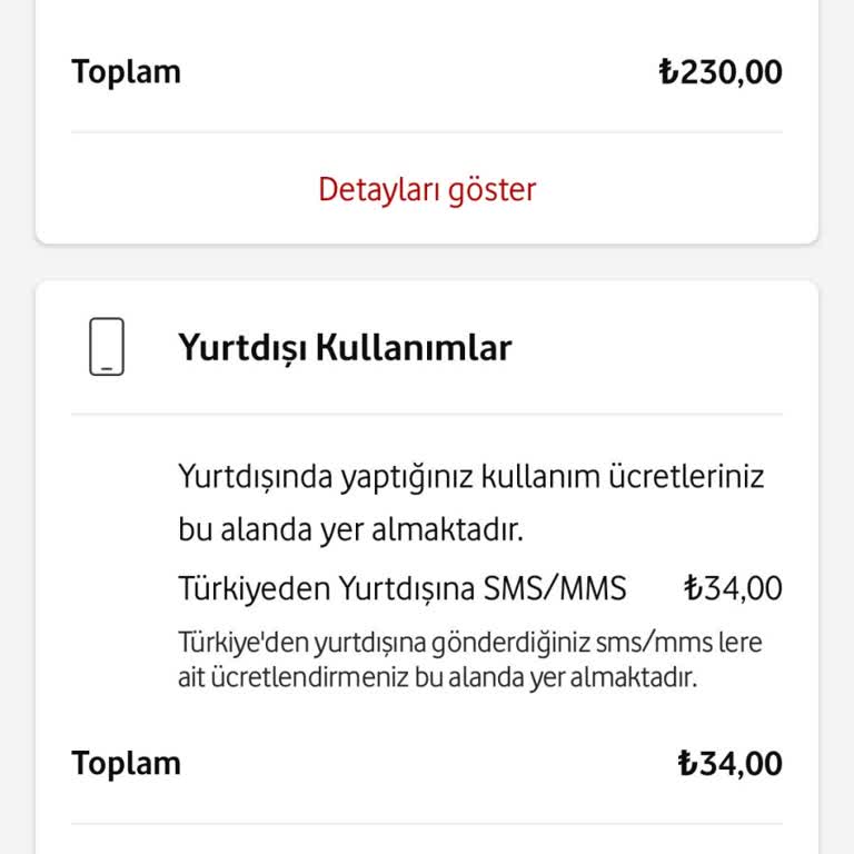 Faturamda Hatalı Yurt Dışı İşlem Ücreti 34 TL İptali Ve İadesi Talebi