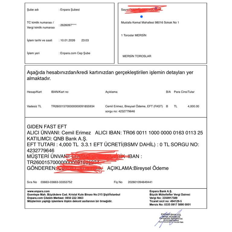 4.000 TL Hızlı Havale Hesaba Geçmedi, Tekrarlayan Ödeme Sorunu