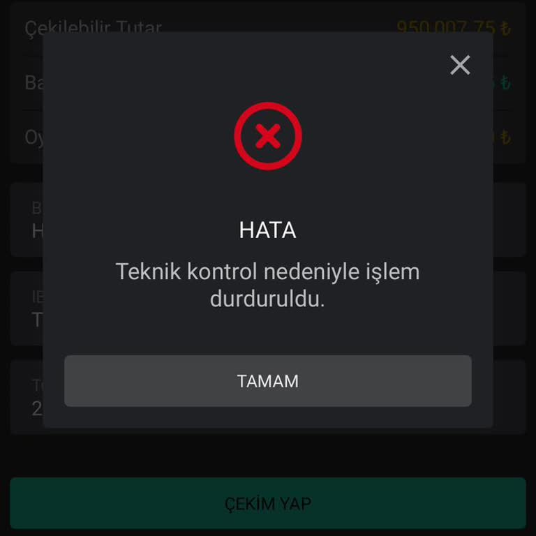 Çekim Talebimin Uzayan İncelemesi Ve Hesap Kısıtlaması