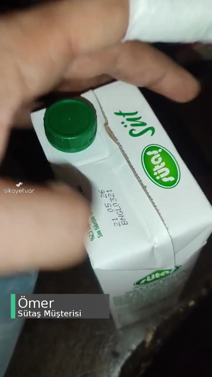Sütaş Süt Güvenlik Kapağı Patlak videonun kapak resmi