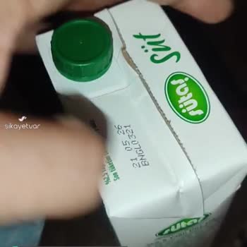 Sütaş Süt Güvenlik Kapağı Patlak