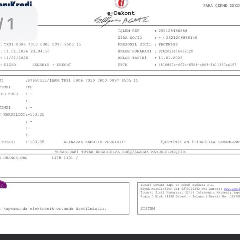 Change.org'dan İzinsiz Çekim Ve Geri Ödeme Talebi
