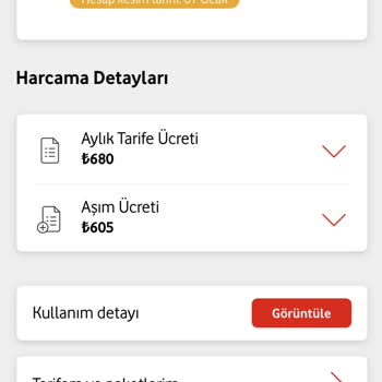 Vodafone Yanlış İnternet Kullanım Kaydıyla Haksız Aşım Ücretleri