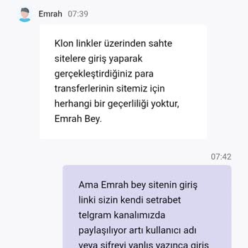 Setrabet'in Resmi Telegram Bağlantısıyla Yatırılan 1000 TL’nin İadesi Ve Güvenlik Açığı
