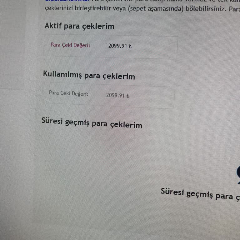 İade Tutarı Kartıma Yatırılmadı Ve Para Çeki Olarak Bekliyor