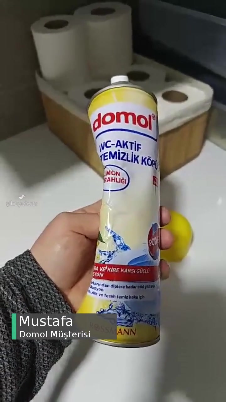 Domol WC-Banyo Köpüğünü Kabın Basıncı Bittiği İçin Kullanamıyoruz! videonun kapak resmi