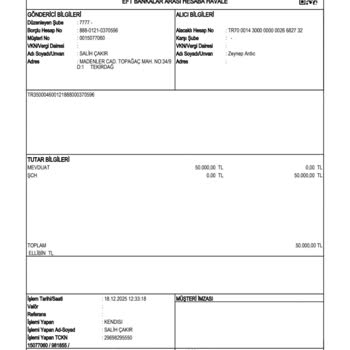 Yapı Kredi Bankası 1.805.000 TL Çekim Talebimin Ödenmemesi Ve İletişim Kurulamaması