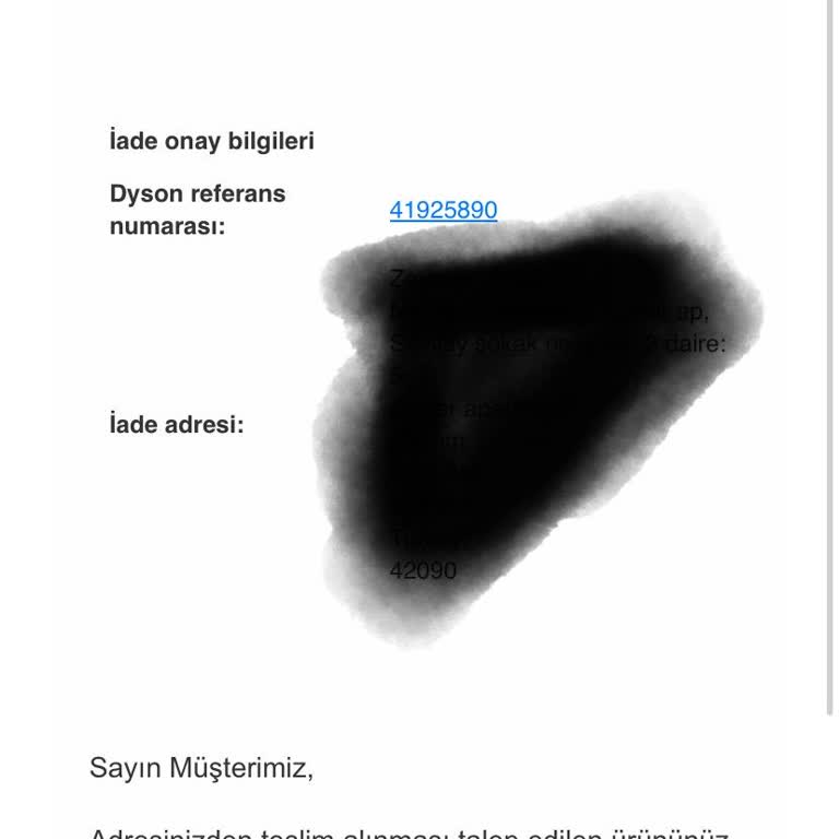 Dyson Üzerinden İade İşlemi Gecikmesi Ve Bilgi Eksikliği